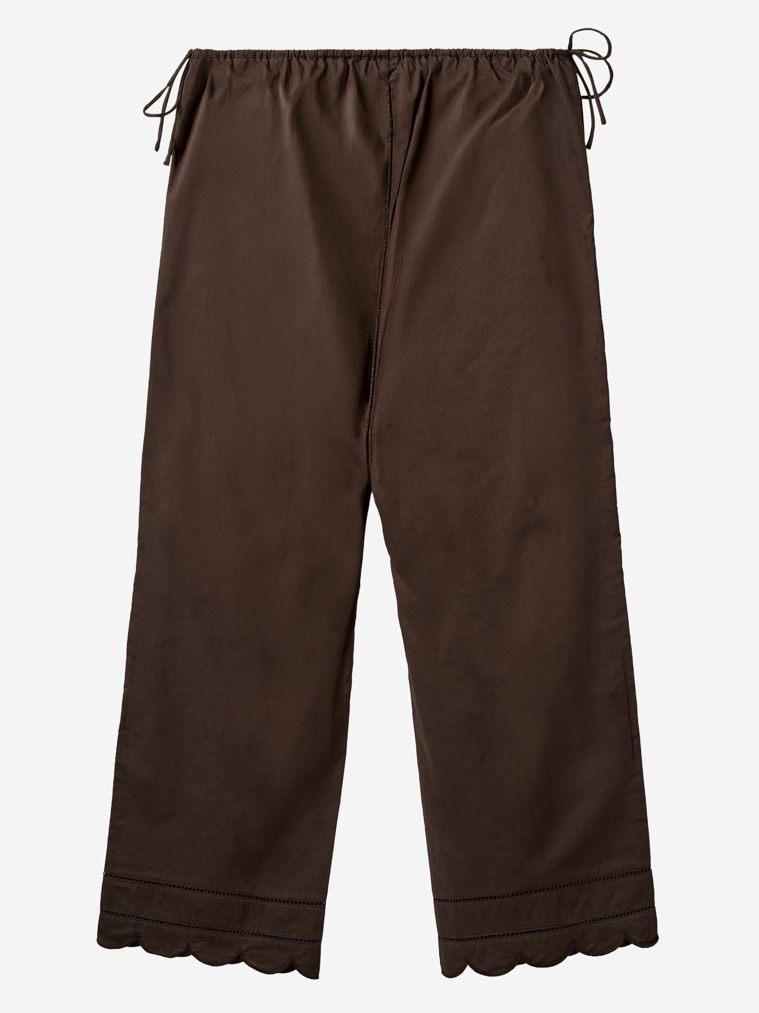 PANTALONI KIRSTEN IN COTONE CON ORLO SMERLATO 20400 512 THE.GARMENT 