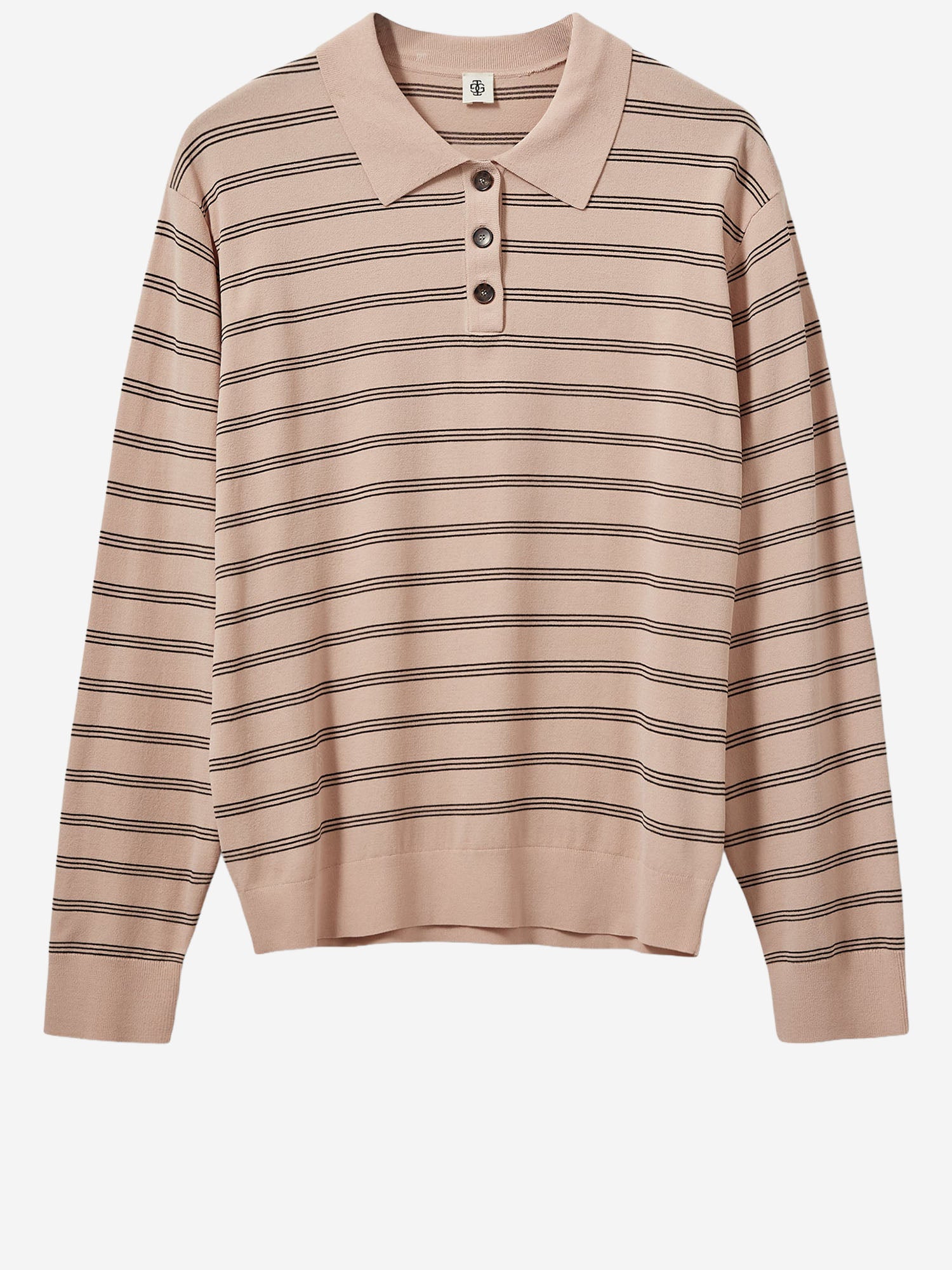 POLO A MANICHE LUNGHE IN MISTO VISCOSA 21109 985 THE.GARMENT 