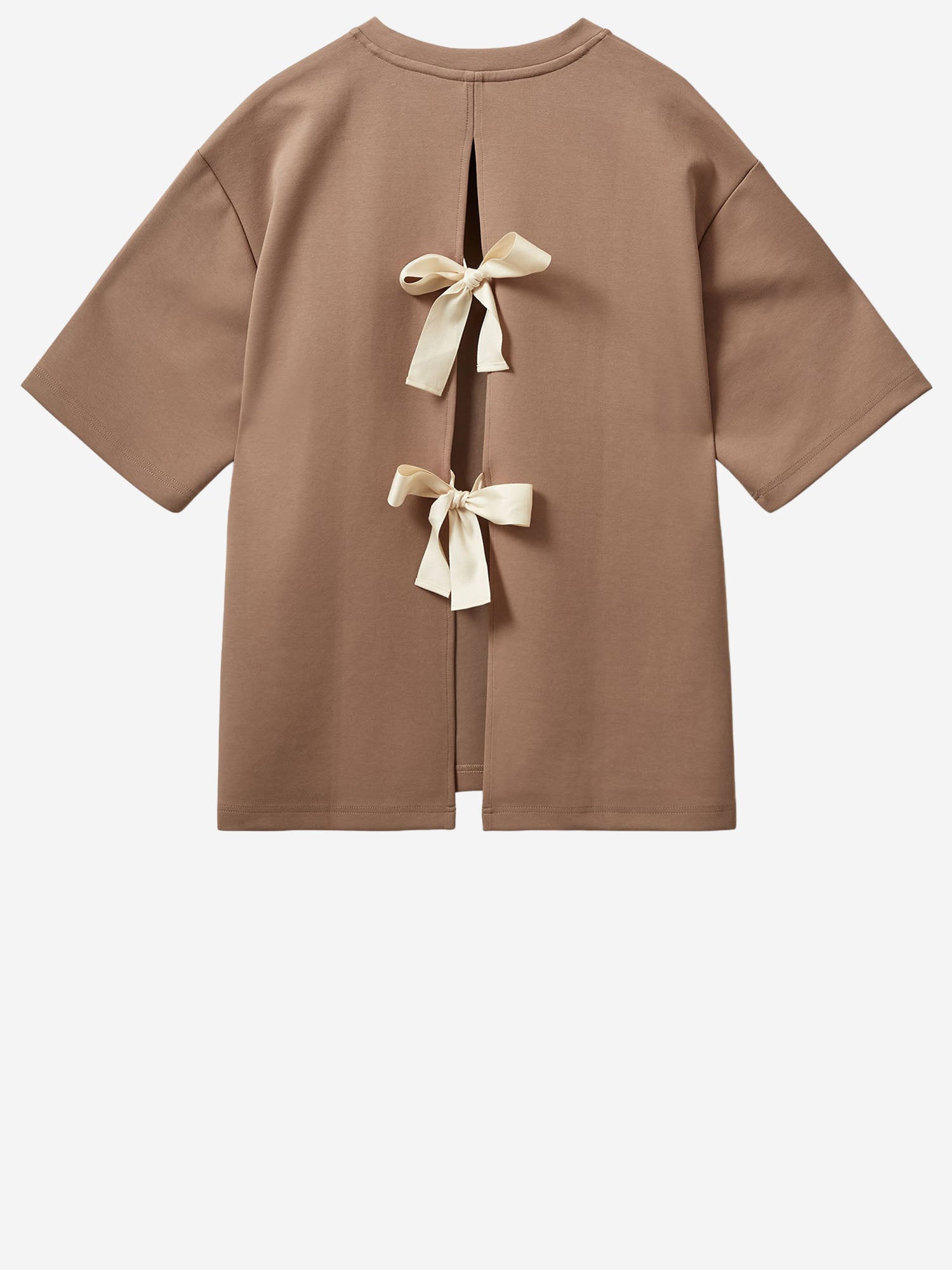 T-SHIRT TG BOW IN MISTO COTONE STRETCH 21721 513 THE.GARMENT 
