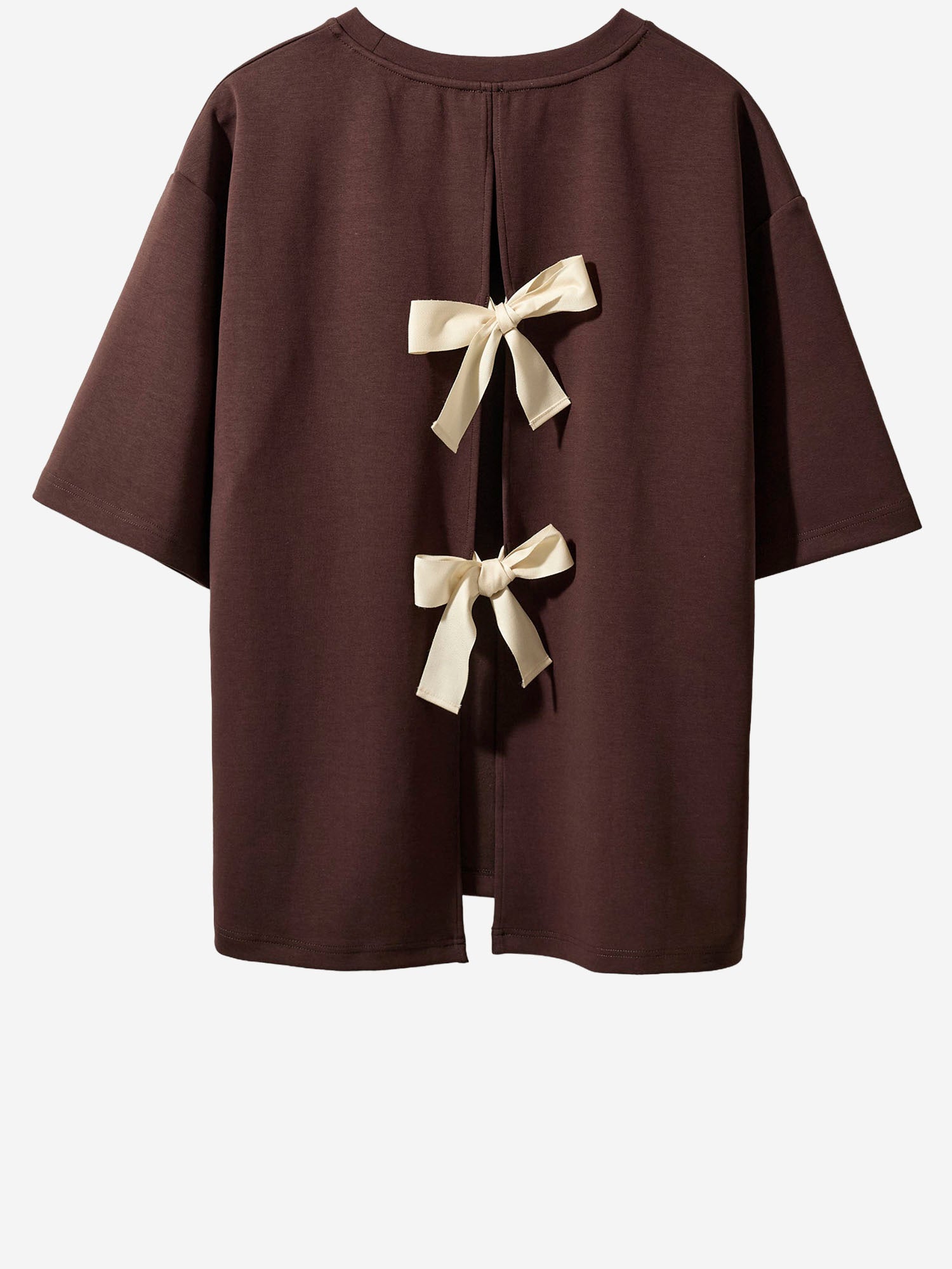 T-SHIRT TG BOW IN MISTO COTONE STRETCH 21721 514 THE.GARMENT 