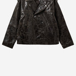GIUBBOTTO BIKER IN PELLE DI AGNELLO 22178 961 THE.GARMENT 