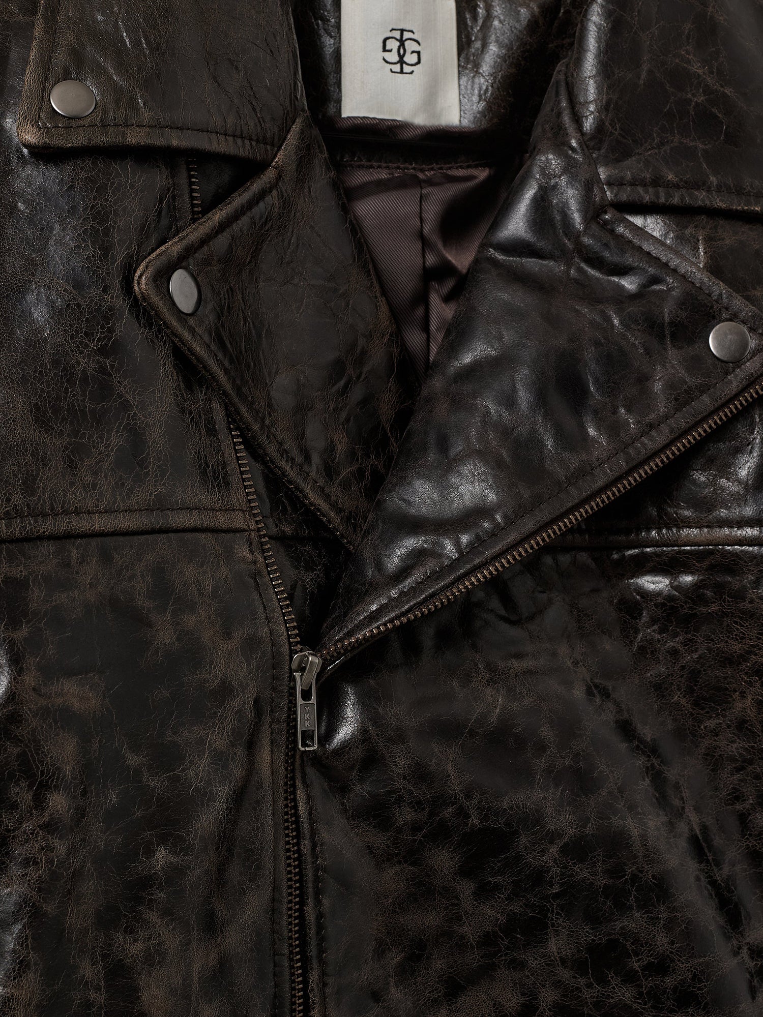GIUBBOTTO BIKER IN PELLE DI AGNELLO 22178 961 THE.GARMENT 