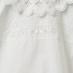 TOP IN COTONE CON INSERTI IN PIZZO 22236 000 THE.GARMENT 