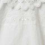 TOP IN COTONE CON INSERTI IN PIZZO 22236 000 THE.GARMENT 