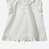 TOP IN COTONE CON INSERTI IN PIZZO 22236 000 THE.GARMENT 