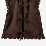 TOP IN COTONE CON INSERTI IN PIZZO 22236 512 THE.GARMENT 
