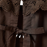 TOP IN COTONE CON INSERTI IN PIZZO 22236 512 THE.GARMENT 