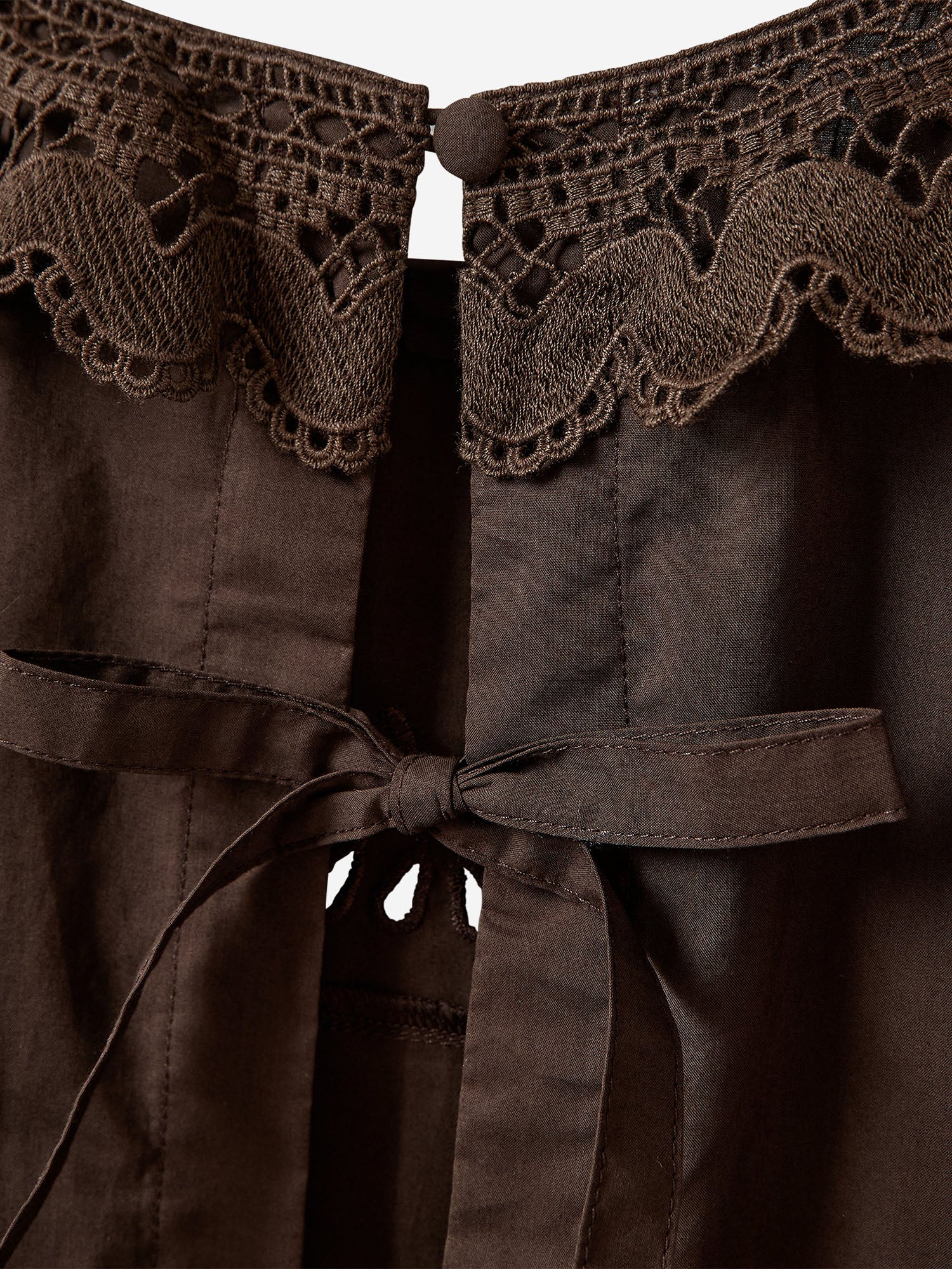 TOP IN COTONE CON INSERTI IN PIZZO 22236 512 THE.GARMENT 