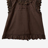 TOP IN COTONE CON INSERTI IN PIZZO 22236 512 THE.GARMENT 