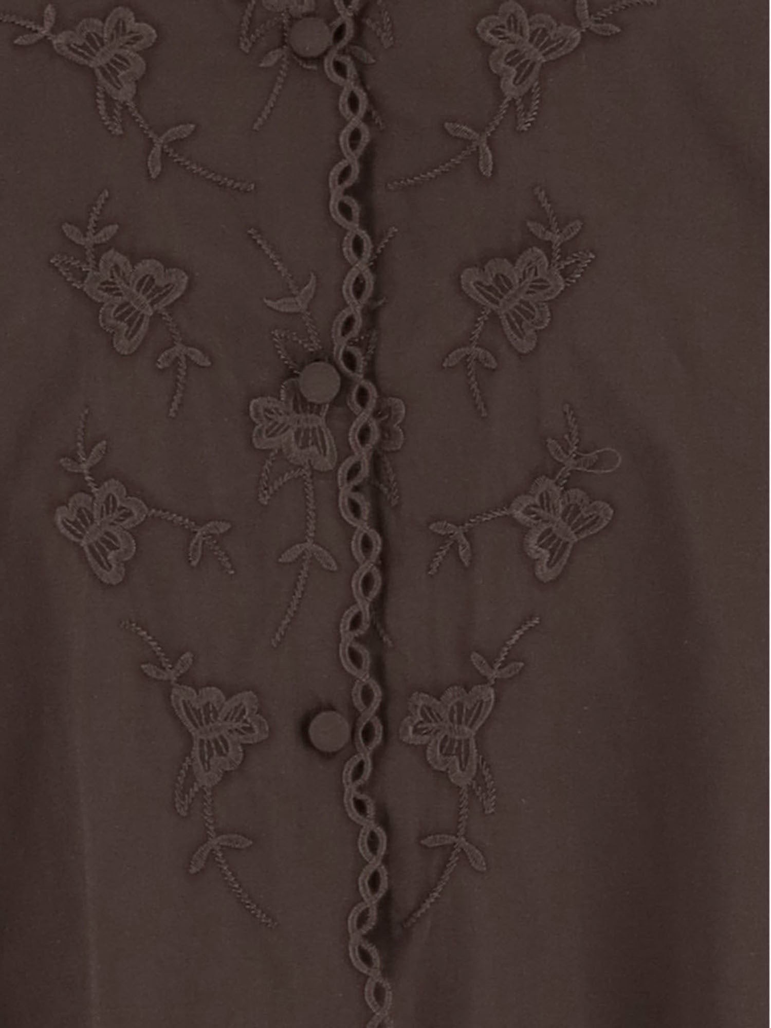 CAMICIA IN COTONE CON RICAMI FLOREALI 22237 512 THE.GARMENT 
