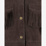 Giacca con frange in pelle scamosciata UN05 RSC309 UNCOMMON 