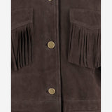 Giacca con frange in pelle scamosciata UN05 RSC309 UNCOMMON 