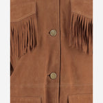 Giacca con frange in pelle scamosciata UN05 RSC375 UNCOMMON 