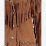 Giacca con frange in pelle scamosciata UN20 RSC375 UNCOMMON 