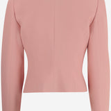 Giacca lana vergine con ruches 8B0CE5R7 A6FF8U VALENTINO 