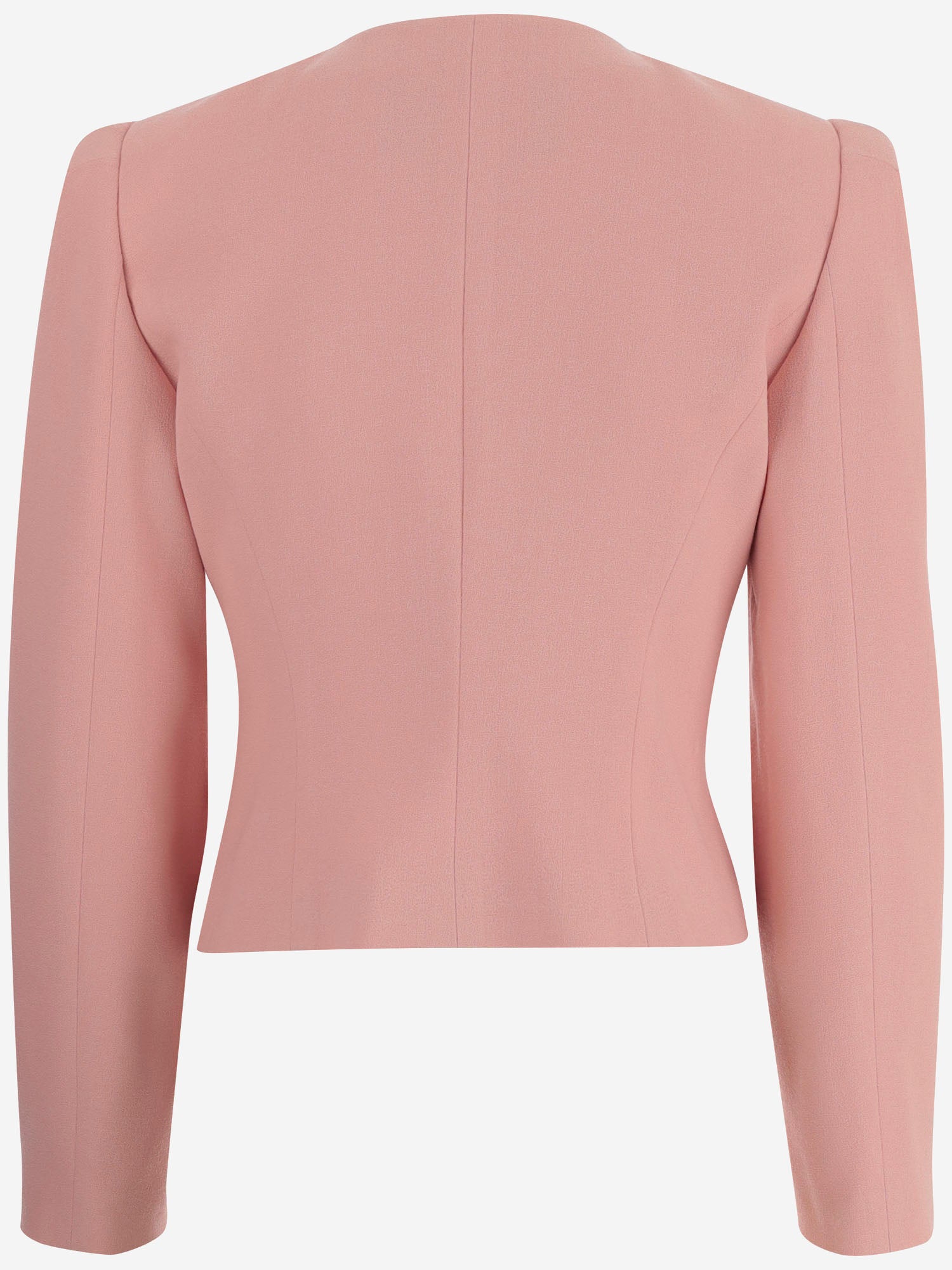 Giacca lana vergine con ruches 8B0CE5R7 A6FF8U VALENTINO 