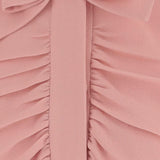 Giacca lana vergine con ruches 8B0CE5R7 A6FF8U VALENTINO 