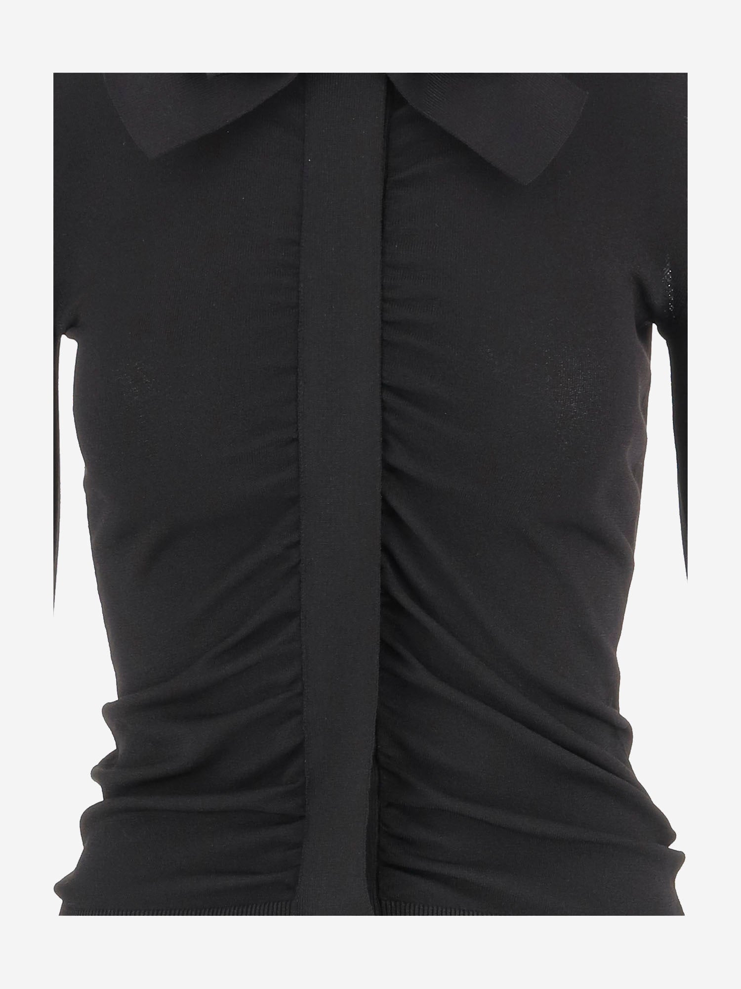 MAGLIA IN MISTO VISCOSA CON ARRICCIO 8B0KA15I A8M0NO VALENTINO 