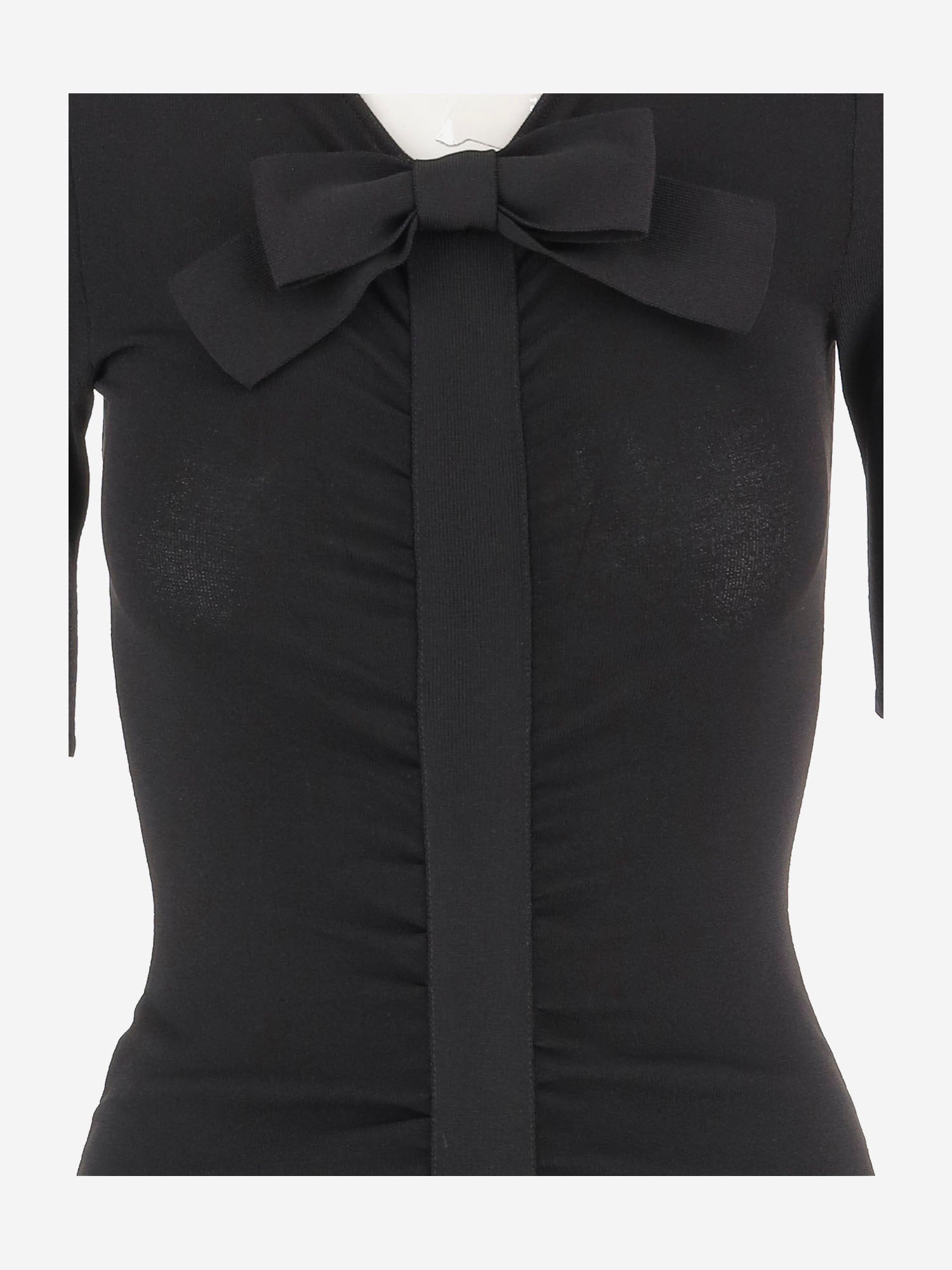 ABITO IN VISCOSA CON FIOCCO 8B0KD15L A8N0NO VALENTINO 