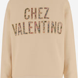 FELPA IN COTONE CON LOGO 8B3MF25F A4TET5 VALENTINO 