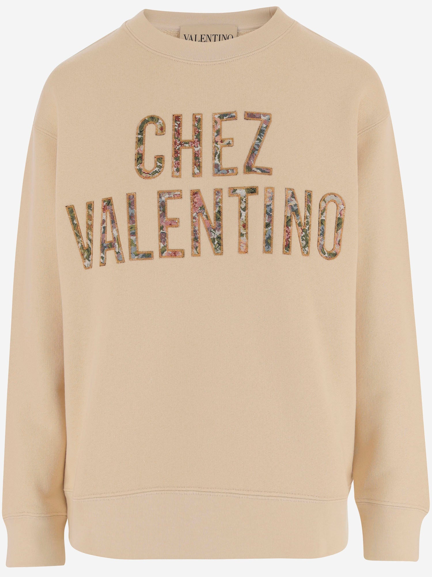 FELPA IN COTONE CON LOGO 8B3MF25F A4TET5 VALENTINO 
