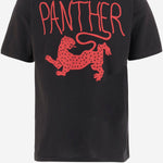 T-SHIRT IN COTONE CON STAMPA PANTHER 8B3MG25W A550NR VALENTINO 