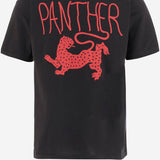 T-SHIRT IN COTONE CON STAMPA PANTHER 8B3MG25W A550NR VALENTINO 