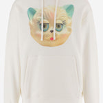Felpa in cotone con Stampa Le Chat De La Maison 8V3MF28N BD1A03 VALENTINO 