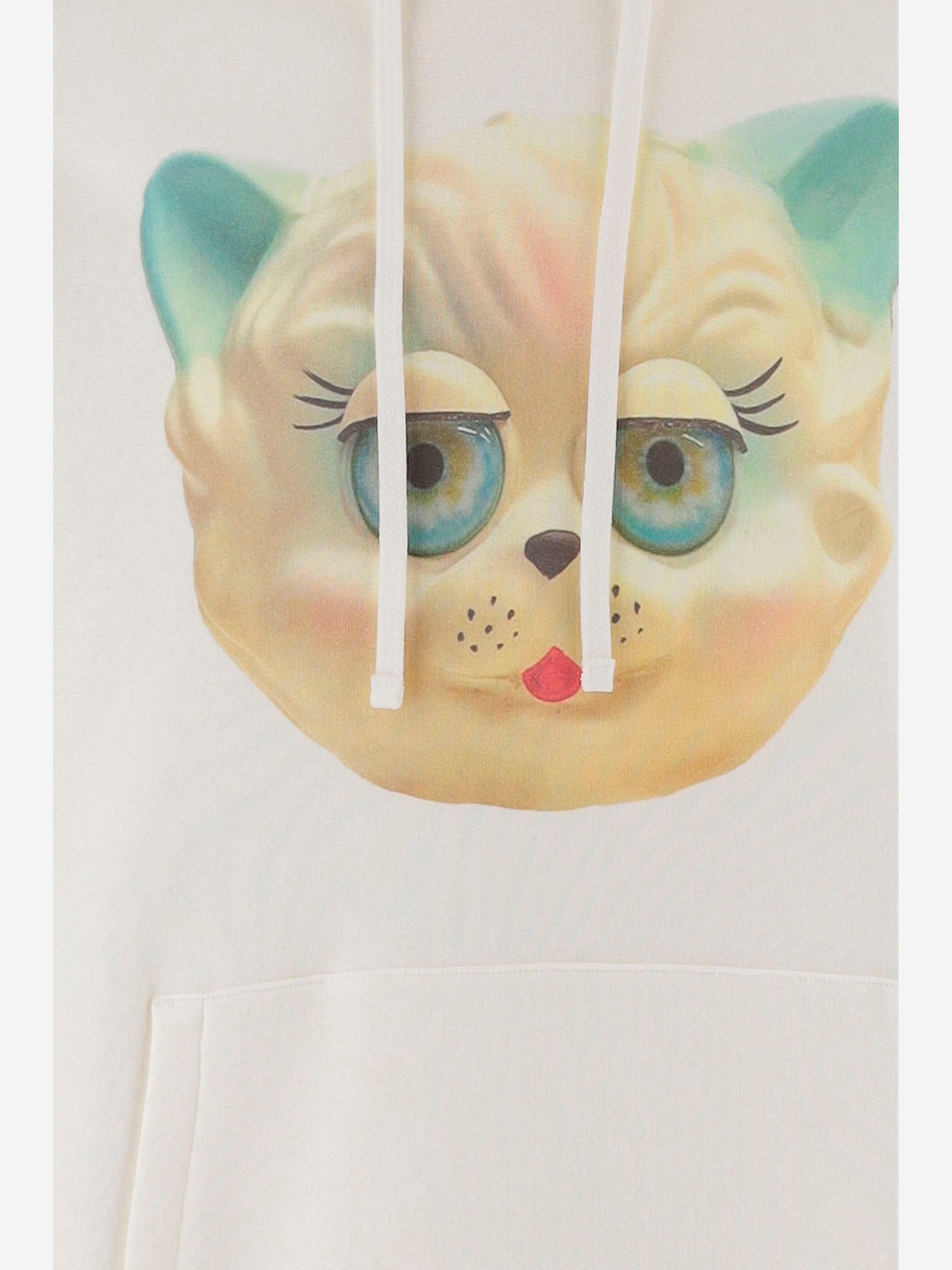 Felpa in cotone con Stampa Le Chat De La Maison 8V3MF28N BD1A03 VALENTINO 
