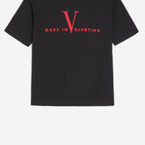T-SHIRT IN COTONE CON LOGO 8V3MG16P BAQ0NR VALENTINO 