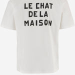 T-shirt in cotone con Stampa Le Chat De La Maison 8V3MG16P BD0A03 VALENTINO 