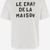 T-shirt in cotone con Stampa Le Chat De La Maison 8V3MG16P BD0A03 VALENTINO 