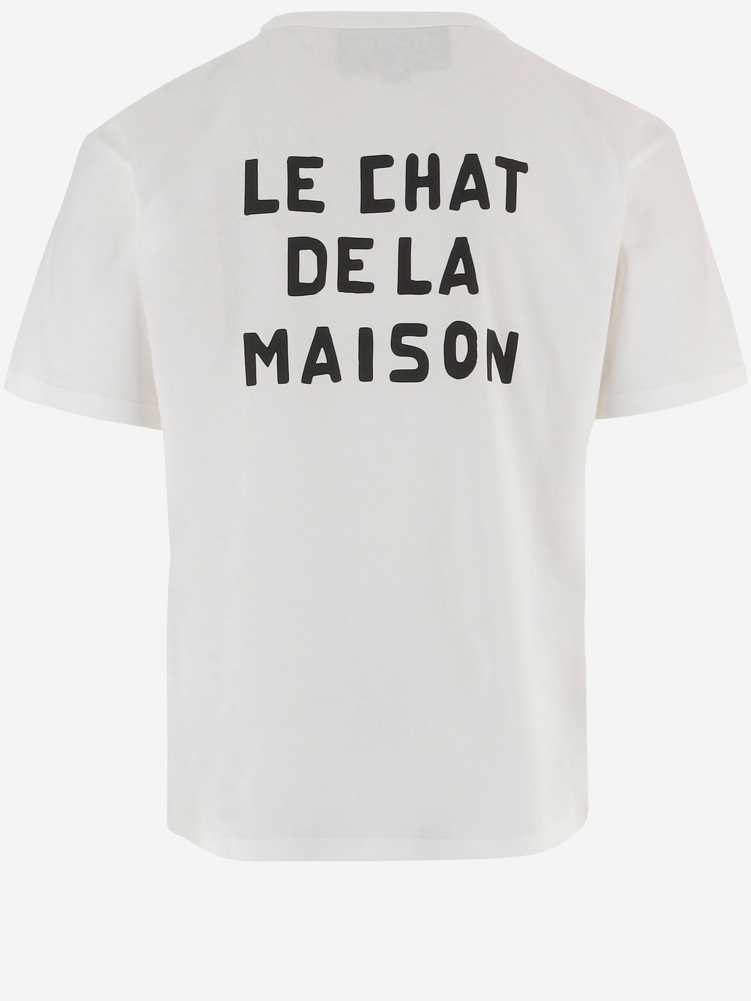 T-shirt in cotone con Stampa Le Chat De La Maison 8V3MG16P BD0A03 VALENTINO 