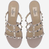 SANDALO SLIDER ROCKSTUD IN VITELLO 60MM 8W0S0C47 VODP45 VALENTINO GARAVANI 