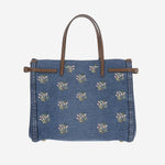 BORSA SHOPPHIG ANTIBES IN DENIM CON RICAMI 8W0B0R19 AXEAXM VALENTINO GARAVANI 