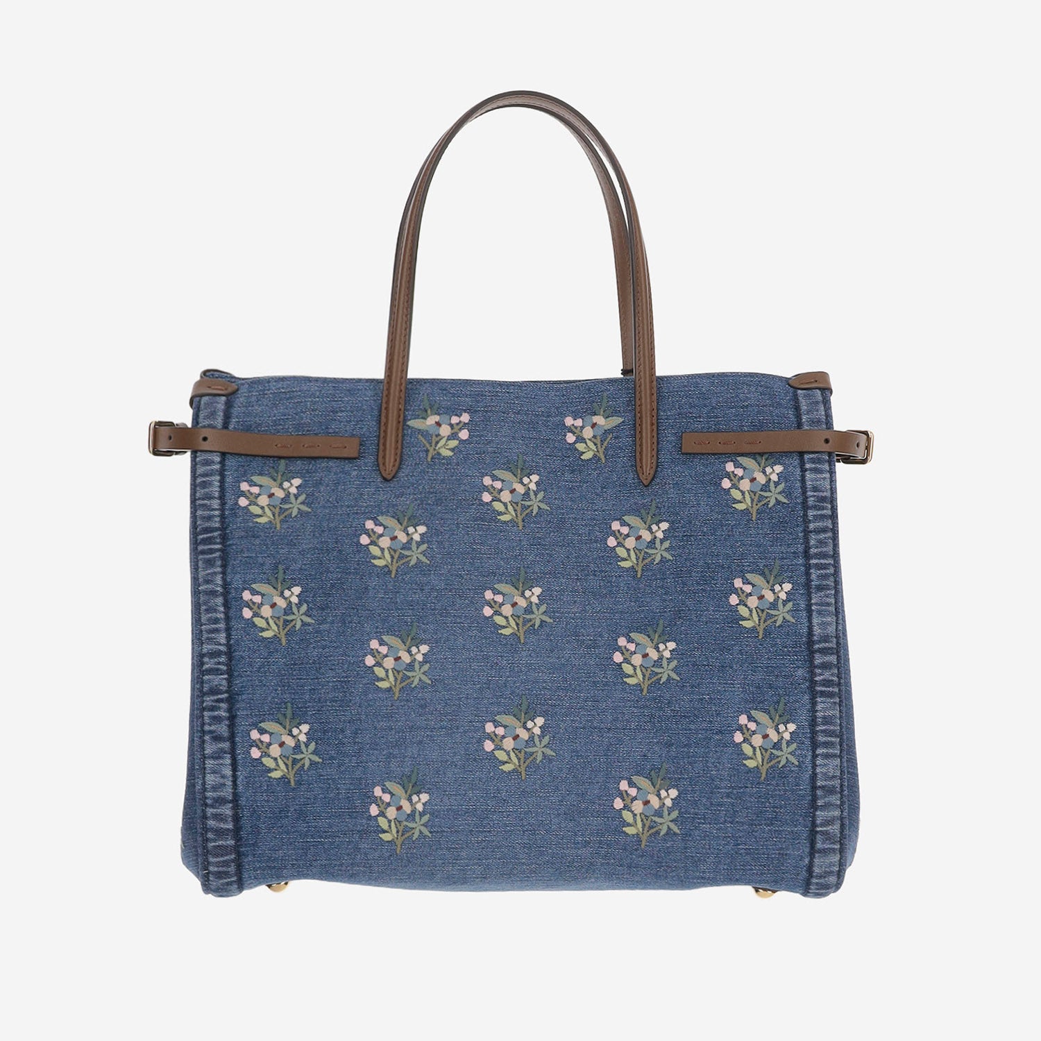 BORSA SHOPPHIG ANTIBES IN DENIM CON RICAMI 8W0B0R19 AXEAXM VALENTINO GARAVANI 