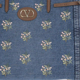 BORSA SHOPPHIG ANTIBES IN DENIM CON RICAMI 8W0B0R19 AXEAXM VALENTINO GARAVANI 