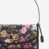 Borsa a spalla in tessuto moiré con stampa Papier Floral 8W0B0T31 QLZN96 VALENTINO GARAVANI 