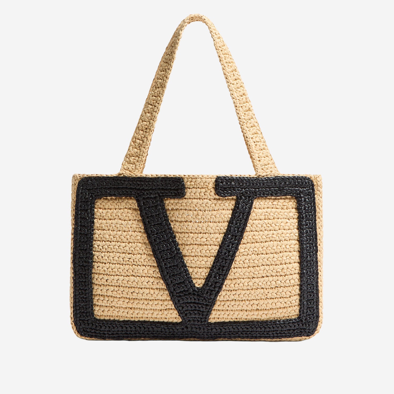 BORSA SHOPPING MEDIA VIVA SUPERSTAR IN RAFIA 8W2B0S11 QETEX9 VALENTINO GARAVANI 