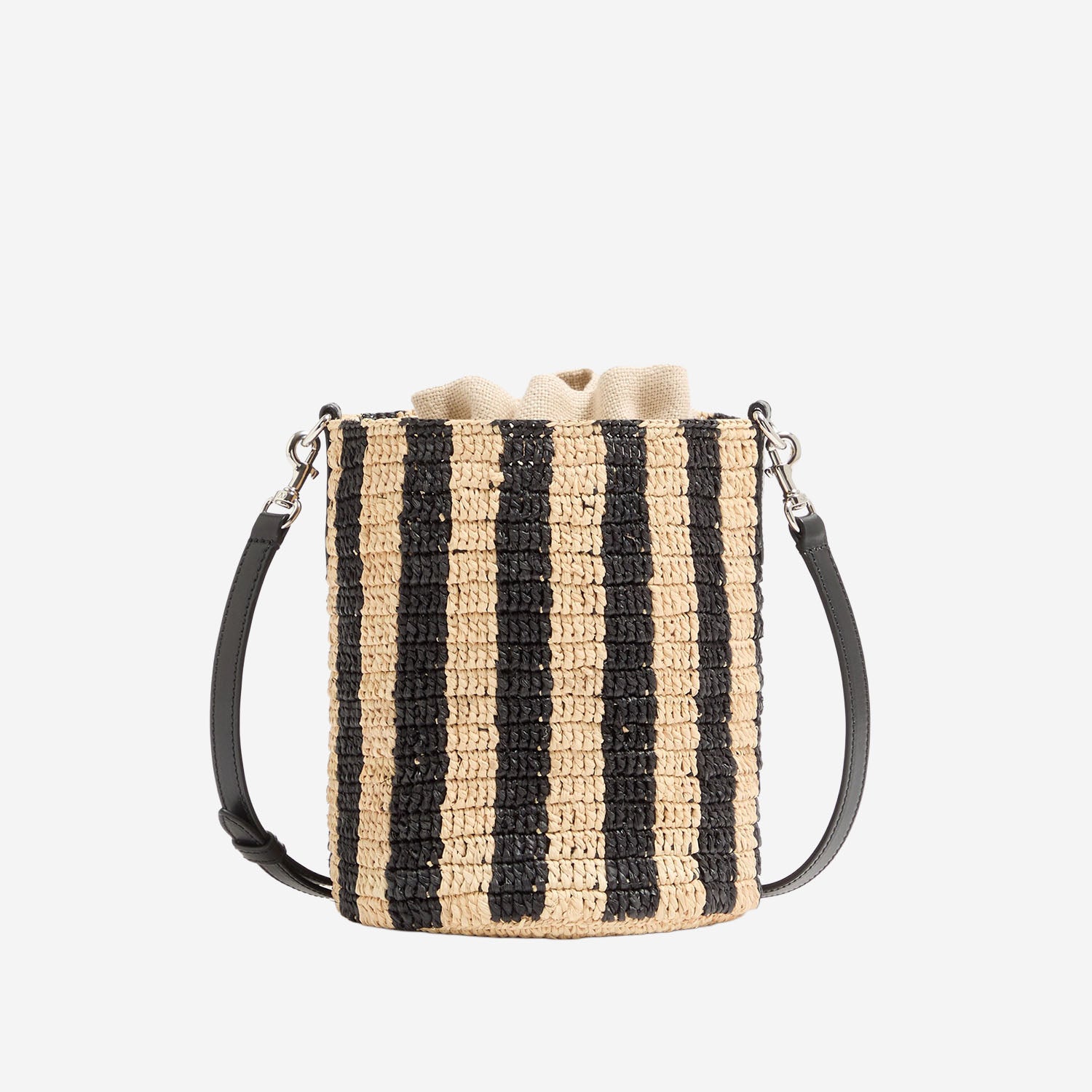 BORSA PICCOLA A SECCHIELLO IN RAFIA A RIGHE 8W2B0T03 IXUC8K VALENTINO GARAVANI 