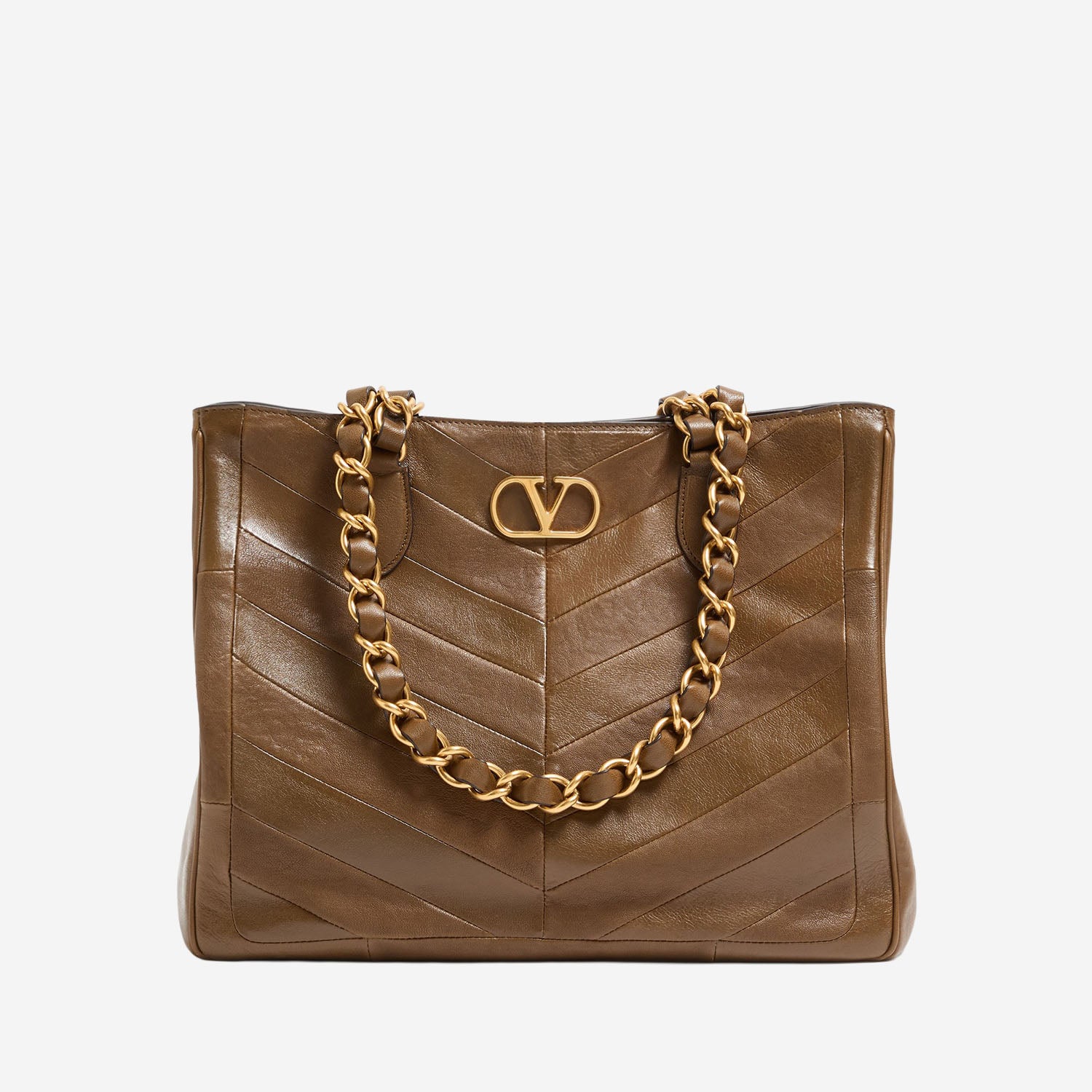 BORSA LASEIN IN PELLE CON MOTIVO CHEVRON 8W2B0T12 PSNBGQ VALENTINO GARAVANI 
