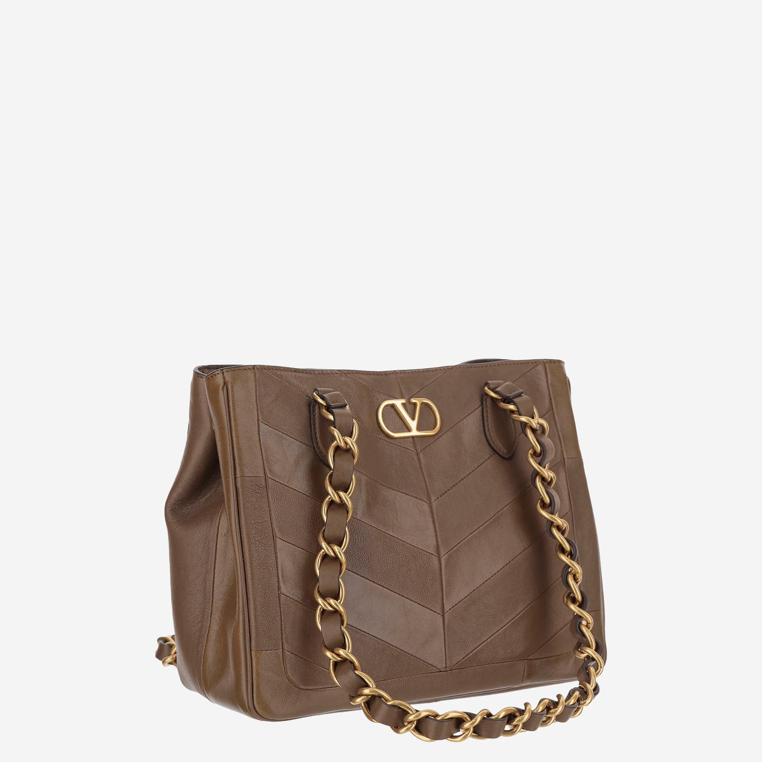 BORSA LASEIN IN PELLE CON MOTIVO CHEVRON 8W2B0T13 PSNBGQ VALENTINO GARAVANI 