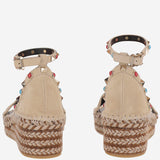 SandalI espadrillas con borchie rockstud 8W2S0HB1 GRRD9Z VALENTINO GARAVANI 