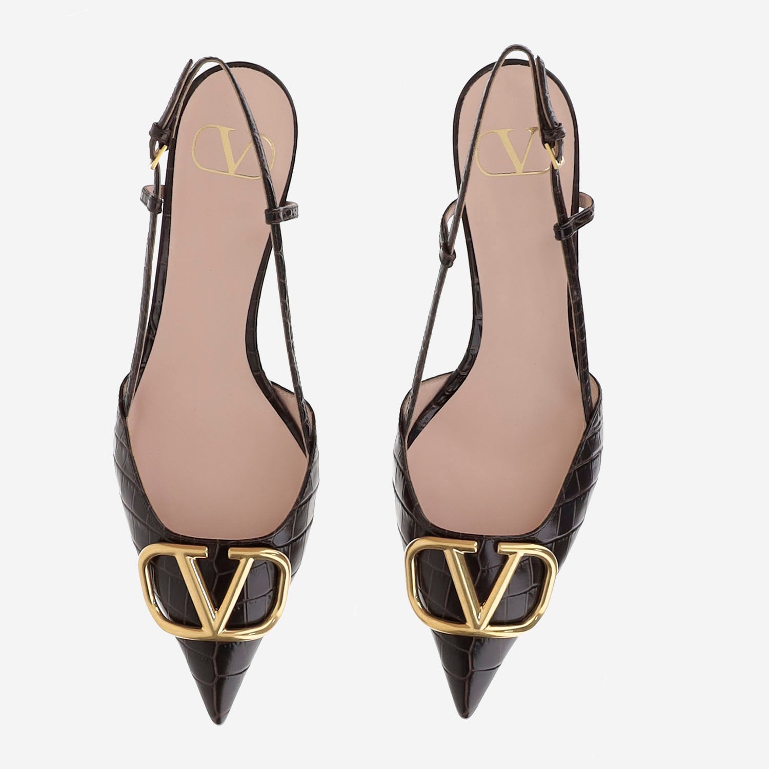 DÉCOLLETÉ SLINGBACK VLOGO SIGNATURE IN VITELLO STAMPATO 8W2S0Q70 LURREL VALENTINO GARAVANI 