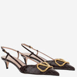 DÉCOLLETÉ SLINGBACK VLOGO SIGNATURE IN VITELLO STAMPATO 8W2S0Q70 LURREL VALENTINO GARAVANI 