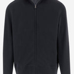 MAGLIA CON ZIP IN MISTO COTONE M16009067B 967CMG VINCE 