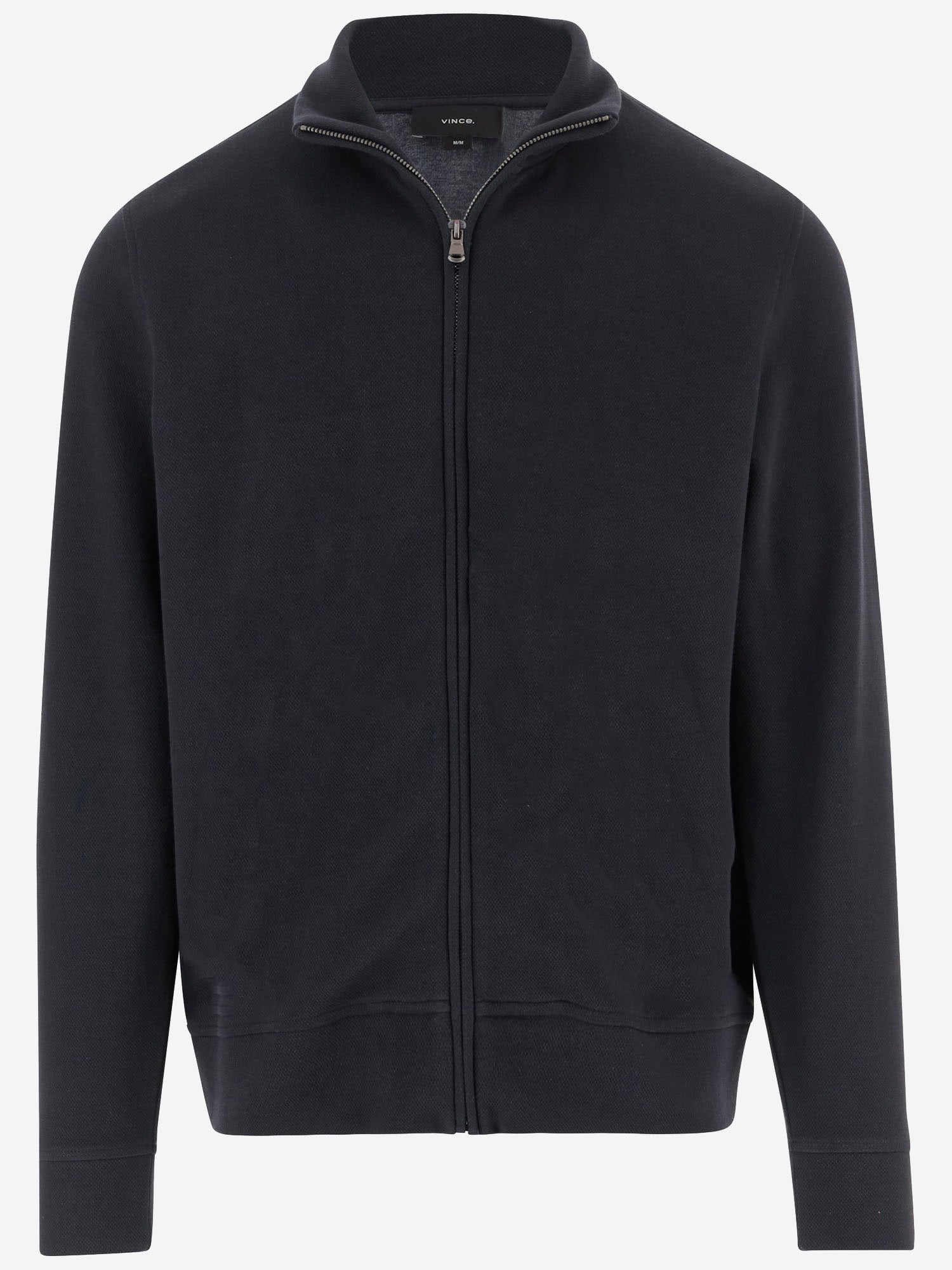 MAGLIA CON ZIP IN MISTO COTONE M16009067B 967CMG VINCE 