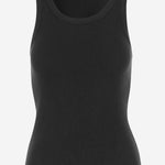 CANOTTA IN MISTO COTONE STRETCH V018884418 001BLK VINCE 