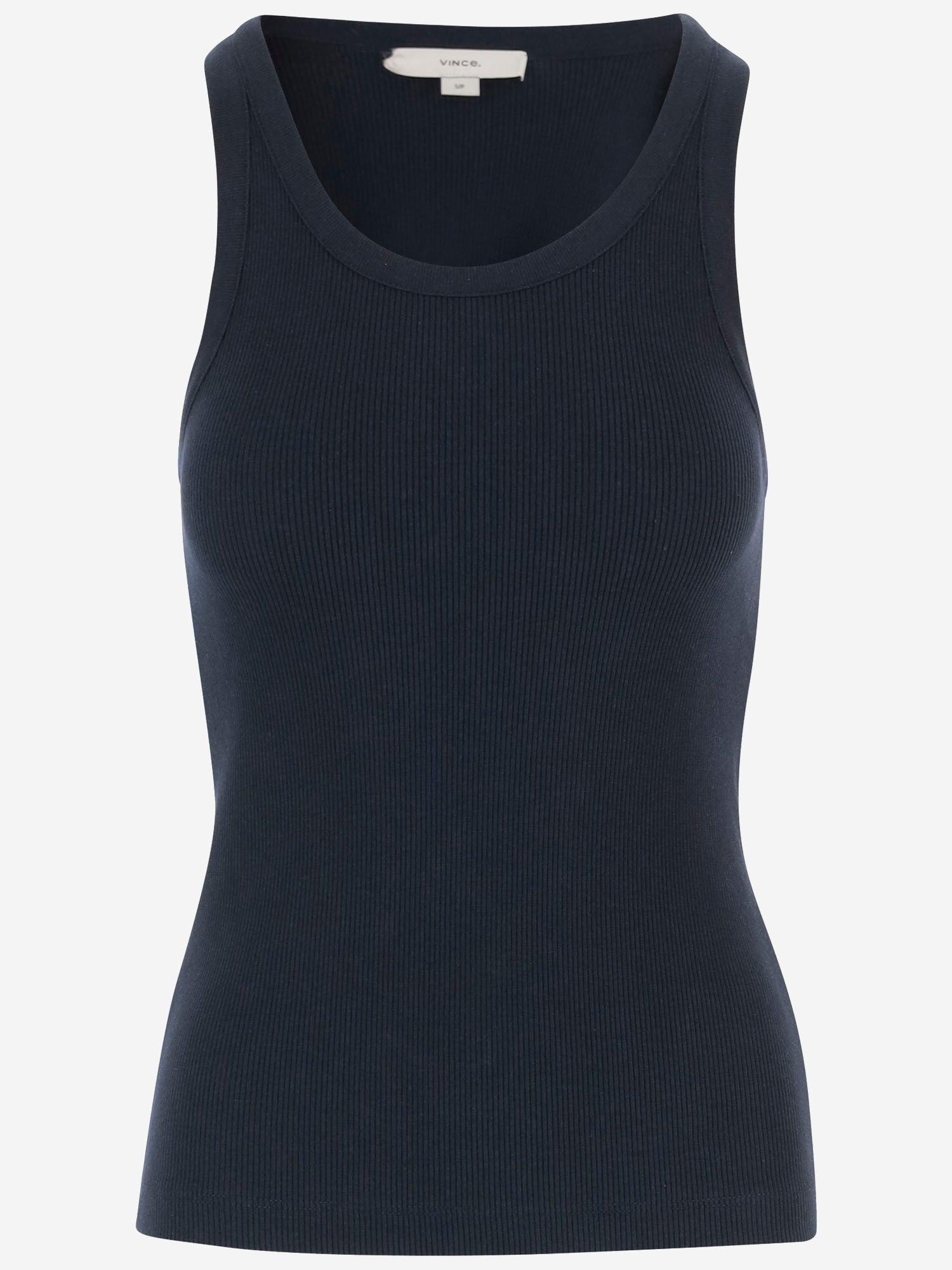 CANOTTA IN MISTO COTONE STRETCH V018884418 403CBL VINCE 