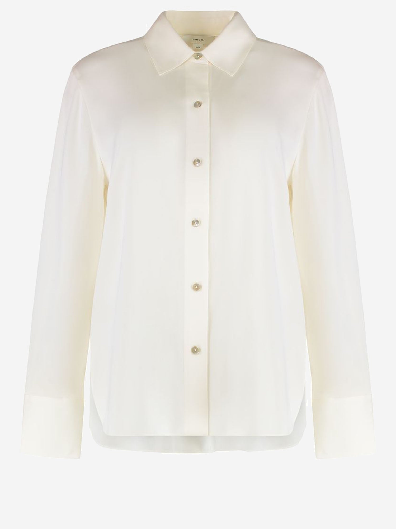 CAMICIA IN SETA STRETCH V101013150 101OWH VINCE 